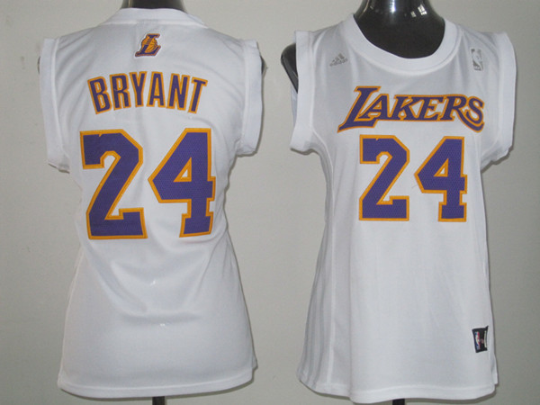  NBA Women Los Angeles Lakers 24 Kobe Bryant Swingman White Jersey